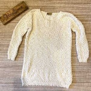 Elegant Cream Knit Sweater